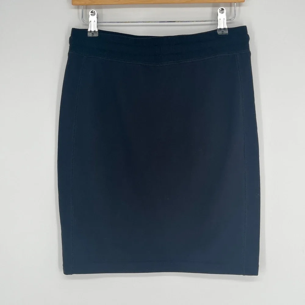 Zyia Active Black Drawstring Sweat Skirt Athleisure Casual Stretch Pocket Small